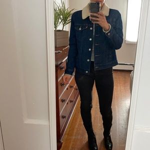 Levi’s Blue Denim Sherpa Lined Jacket